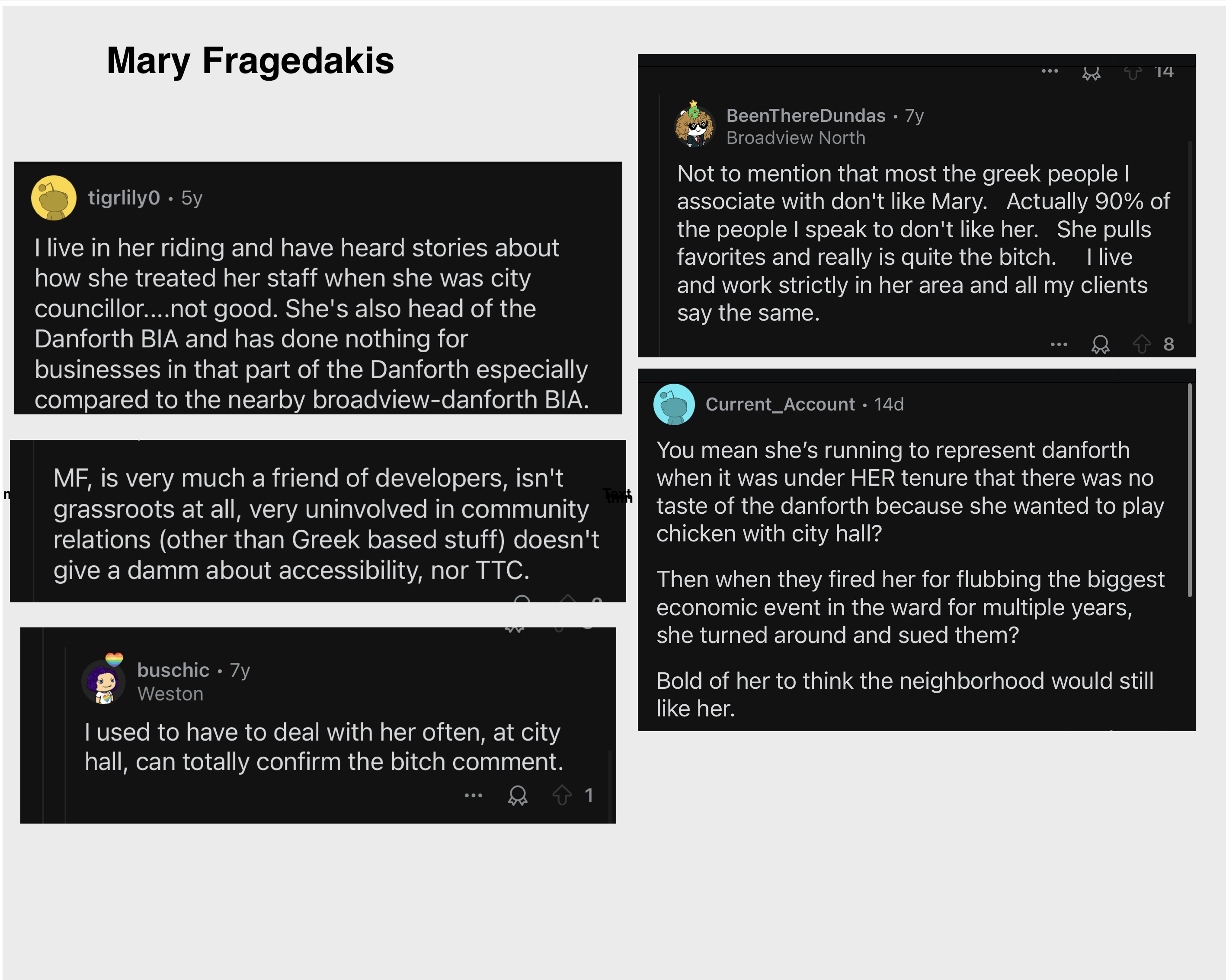 Mary Fragedakis Testimonials